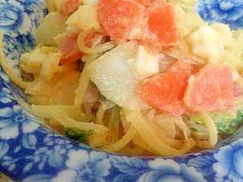 旦那絶賛☆たらこの和風サラダパスタ